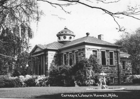 1950 Howell Carnegie District Library Postcard