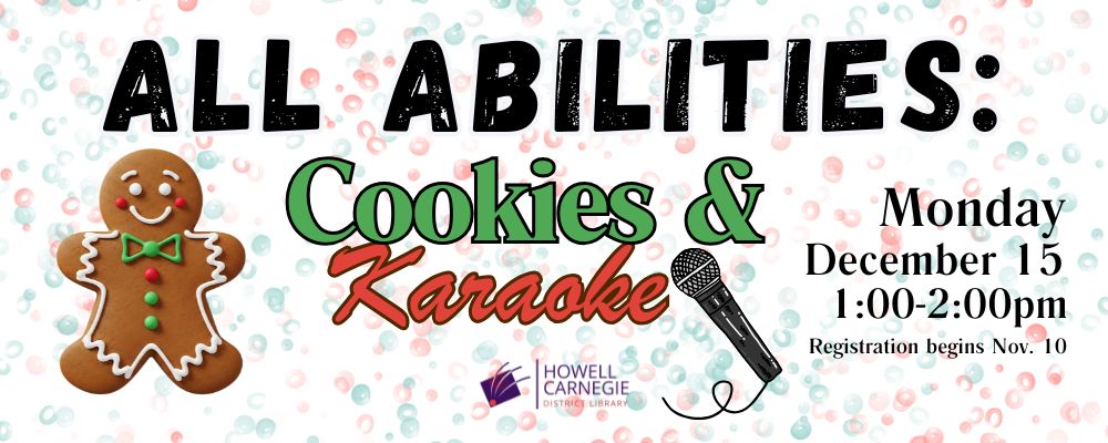 Register for All Abilities Cookies & Karaoke