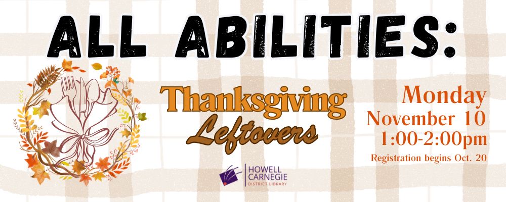 Register for All Abilities Thanksgiving Leftovers