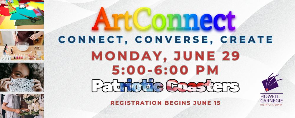 Register for ArtConnect Patriotic Coasters