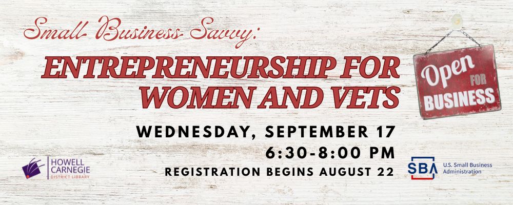 Register for Entrepreneurship for Women & Vets