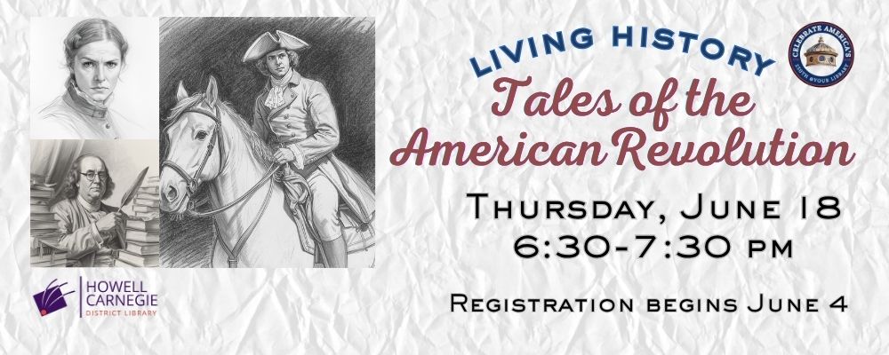 Register for Living History Tales of the American Revolution