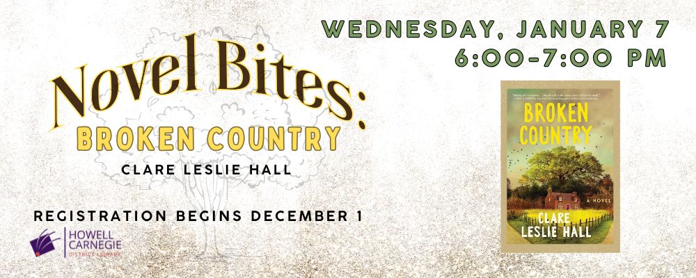 Register for Novel Bites Broken Country