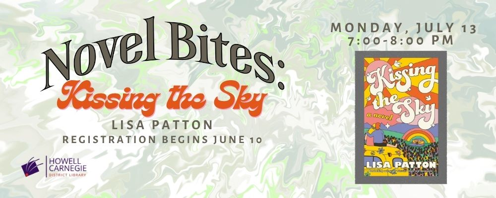 Register for Novel Bites Kissing the Sky