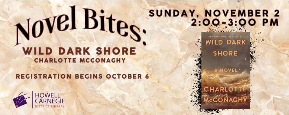 Register for Novel Bites Wild Dark Shore