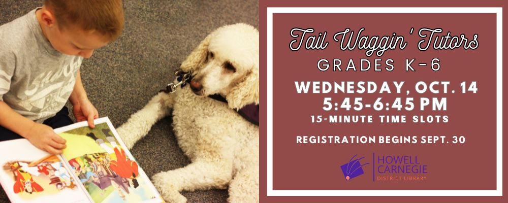 Register for Tail Waggin Tutors_Oct.26