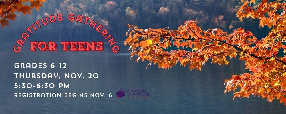 Register for Gratitude Gathering for Teens