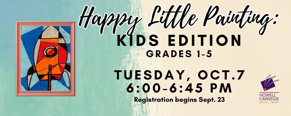Register for October Kids Edition Happy Little Painting