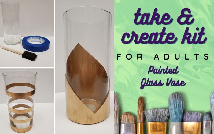 Take & Create For Adults Painted Glass Vase