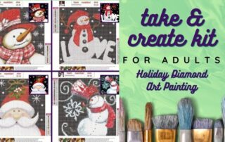 Take & Create Kit For Adults: Holiday Diamond Art Painting