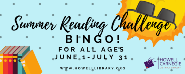 Summer Reading Challenge Bingo For all Ages. June 1 - July 31