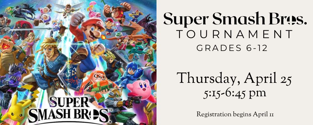 Register for Super Smash Bros. Tournament